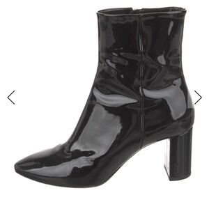 Saint Laurent patent leather Black Heeled Boots
